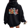 In My Middle School Era Back To School Outfits For Teacher Women Oversized Hoodie Back Print Black