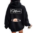 Mom Est 2024 Promoted To Mom 2024 Mother 2024 New Mom 2024 Women Oversized Hoodie Back Print Black