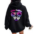 Mother Daughter Trip 2024 Mother Daughter Weekend 2024 Women Oversized Hoodie Back Print Black