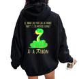 Python Pithon Pi Symbol Math Teacher Pi Day Women Oversized Hoodie Back Print Black