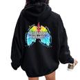 Respiratory Therapist Nurse Rt Lung Definition Mother's Day Women Oversized Hoodie Back Print Black
