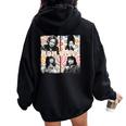 Retro 90’S Mom Vibes Mom Life Mother's Day Women Oversized Hoodie Back Print Black