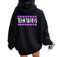 Retro Style Team Taurus Girl April Girl May Man Birthday Women Oversized Hoodie Back Print Black