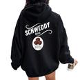 Schweddy Balls 2022 Sarcastic Meatball Idea Men Women Oversized Hoodie Back Print Black