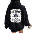 I Survived 5Th Grade I'm Fine It's Fine Everything Is Fine Women Oversized Hoodie Back Print Black