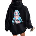 Transgender Pride Japanese Cool Anime Girl Trans Flag Women Oversized Hoodie Back Print Black