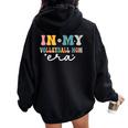 In My Volleyball Mom Era Groovy Mom Volleyball Lovers Women Oversized Hoodie Back Print Black