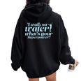 I Walk On Water Quote For Figure Skating Girls Women Oversized Hoodie Back Print Black