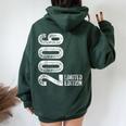 18Th Birthday For Boy Girl 18 Years Old Vintage 2006 Women Oversized Hoodie Back Print Forest