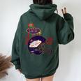 2024 Las Vegas Football Party Super Fun Game Women Oversized Hoodie Back Print Forest