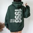 26Th Birthday Boy Girl 26 Years Old Vintage 1998 Women Oversized Hoodie Back Print Forest