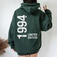 30Th Birthday 30 Years Old Vintage 1994 Women Oversized Hoodie Back Print Forest