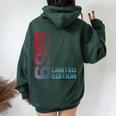 55Rd Birthday 55 Years Old Vintage 1969 Women Oversized Hoodie Back Print Forest