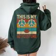 My 60S Costume 60 Styles 60'S Disco 1960S Party Outfit Women Oversized Hoodie Back Print Forest