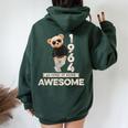 60Th Birthday 1964 Original Awesome Teddy Bear Women Oversized Hoodie Back Print Forest