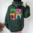 90’S Mom Vibes Vintage Retro Mom Life Mother Day Women Oversized Hoodie Back Print Forest
