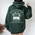 All's Fair In Love & Poetry Valentines Day Men Women Oversized Hoodie Back Print Forest
