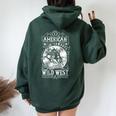 American Cowboys Vintage Graphic Wild West Cowboys Women Oversized Hoodie Back Print Forest