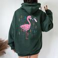 Asexual Flag Flamingo Lgbt Ace Pride Stuff Animal Women Oversized Hoodie Back Print Forest