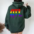 Atl Atlanta Gay Pride Rainbow Flag Women Oversized Hoodie Back Print Forest