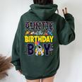 Auntie 2Nd Outer Space Aunt Family Matching Outfit Party Women Oversized Hoodie Back Print Forest