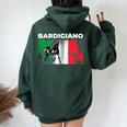 Bardigiano Italian Horse Women Oversized Hoodie Back Print Forest