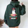 Bernese Mountain Mom Mama Sunglasses Dog Lover Owner Womens Women Oversized Hoodie Back Print Forest