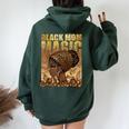 Black Mama Mom African American Women Oversized Hoodie Back Print Forest