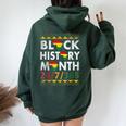 Black History Month African American Proud Men Women Oversized Hoodie Back Print Forest