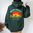 Bondi Beach Lifestyle Vacation Holiday Women Oversized Hoodie Back Print Forest