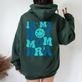 In My Boy Mom Era Retro Groovy Happy Mother's Day Mom Life Women Oversized Hoodie Back Print Forest