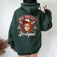 Bravery For Independent Girls Antagonist Women Oversized Hoodie Back Print Forest