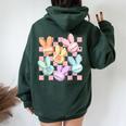 Candy Sweet Bunny Bible Christian Easter Day Girl Boy Women Oversized Hoodie Back Print Forest