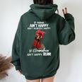 Chicken With Bandana If Mama Ain't Happy Ain't Nobody Happy Women Oversized Hoodie Back Print Forest