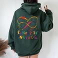 Choose To Include Autism Awareness Teacher Special Education Women Oversized Hoodie Back Print Forest