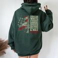 Christian White Straight Unwoke Unvaxxed Gun Owner Vintage Women Oversized Hoodie Back Print Forest