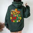 Cinco De Mayo Mexican Party Fiesta 5 De Mayo Men Women Oversized Hoodie Back Print Forest