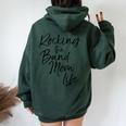 Cute Band Mom For Rocking The Band Mom Life Women Oversized Hoodie Back Print Forest