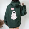 Cute Be My Boo Valentine Ghost Valentine Mens Women Oversized Hoodie Back Print Forest