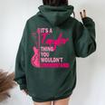 Cute First Name Taylor Boy Girl Women Oversized Hoodie Back Print Forest