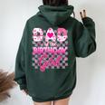 Dad And Mom Of The Birthday Girl Doll Family Party Decor Women Oversized Hoodie Back Print Forest
