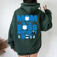 Dad And Mom Of The Boss Birthday Boy Baby Family Party Decor Women Oversized Hoodie Back Print Forest