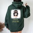 Dancing Mom Life Vibes Leopard Love & Dance Passion Women Oversized Hoodie Back Print Forest