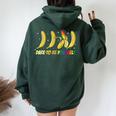 Dare To Be Yourself Cute Banana Lgbtg Pride Rainbow Flag Women Oversized Hoodie Back Print Forest