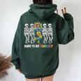 Dare To Be Yourself Skeleton Bisexual Gay Lesbian Lgbt Pride Women Oversized Hoodie Back Print Forest