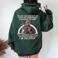 The Devil Whispered In My Ear Christian Jesus Bible Quote Women Oversized Hoodie Back Print Forest