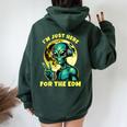 Edm Electronic Music Dj Rave Alien Women Women Oversized Hoodie Back Print Forest