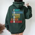 Father's Day From Daughter Son Wife For Husband Dad Women Oversized Hoodie Back Print Forest