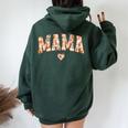 Floral Mama Gardener Mama Flowers Cute Women Oversized Hoodie Back Print Forest
