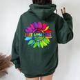 Free Mom Hugs Lgbt Pride Mom Daisy Rainbow Flower Mother Day Women Oversized Hoodie Back Print Forest